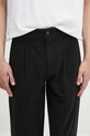 Pamučne hlače A.P.C. pantalon willow crna COGBJ.F08486