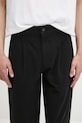 Bavlnené nohavice A.P.C. pantalon willow čierna COGBJ.F08486
