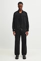 Βαμβακερό παντελόνι MM6 Maison Margiela SH2KA0027 μαύρο