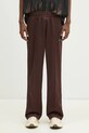 adidas Originals pantaloni de trening Flare Pant tricotaj maro JC8381