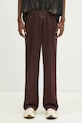 Tepláky adidas Originals Flare Pant pletenina hnedá JC8381