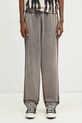 Bavlněné tepláky adidas Originals Premium Essentials Retro Washed Open Hem pletenina šedá JD0217