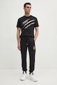 Versace Jeans Couture pantaloni della tuta di cotone 78GAAT00.CF01T nero SS25