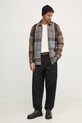 Barbour pantaloni de bumbac MTR0756BK31 negru SS25