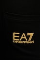 Bavlněné tepláky EA7 Emporio Armani černá AF13512.7M000571