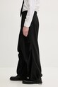 Вълнен панталон MM6 Maison Margiela черен SH0KA0037.M35080