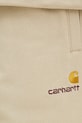 Παντελόνι φόρμας Carhartt WIP American Script Jogging Pant μπεζ I027042.2LPXX