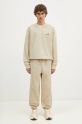 Carhartt WIP pantaloni della tuta American Script Jogging Pant I027042.2LPXX beige