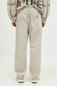 Odzież Carhartt WIP spodnie bawełniane Flint Pant I029919.2LPGD beżowy