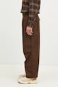 Carhartt WIP pantaloni de bumbac Cole Cargo Pant I030477.2LS02 maro SS25
