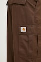 Carhartt WIP pantaloni de bumbac Cole Cargo Pant maro I030477.2LS02