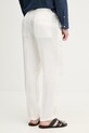 Ρούχα United Colors of Benetton Παντελόνι Ανδρικά λινά 4AGH55HW8 λευκό