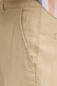 United Colors of Benetton kalhoty pánské lněné béžová 4AGH55HW8