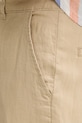 United Colors of Benetton kalhoty pánské lněné béžová 4AGH55HW8