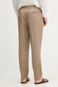 Ρούχα United Colors of Benetton Παντελόνι Ανδρικό λινό 4AGH55HW8 καφέ