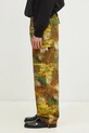 ICECREAM pantaloni de bumbac Running Dog Cargo Pant IC24430 verde SS25