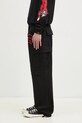 Памучен панталон ICECREAM Running Dog Cargo Pant IC24430 черен SS25