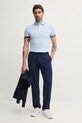Lindbergh spodnie lniane 30.008023.DK.BLUE granatowy SS25