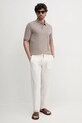 Λινό παντελόνι Lindbergh 30.008023.WHITE μπεζ SS25
