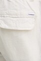 Λινό παντελόνι Lindbergh μπεζ 30.008023.WHITE