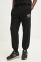 Бавовняні спортивні штани Guess Jeans бавовна чорний M5RB52.KCPR1