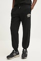 Guess Jeans spodnie dresowe bawełniane nadruk czarny M5RB52.KCPR1