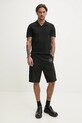 HUGO pantaloni scurti din bumbac x RACING BULLS 50542795 negru SS25