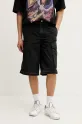 adidas Originals pantaloni in cotone CARGO PANTS nero JY6293