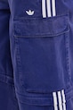 Βαμβακερό παντελόνι adidas Originals CARGO PANTS JY6294 μωβ