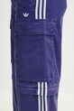 Бавовняні штани adidas Originals CARGO PANTS JY6294 фіолетовий