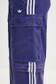 Бавовняні штани adidas Originals CARGO PANTS JY6294 фіолетовий