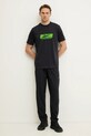 Reebok pantaloni de antrenament Training Essentials 100215547 negru SS25