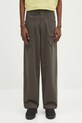adidas Originals spodnie bawełniane P Ess C Pt gładkie zielony JD3339