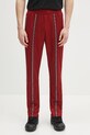 adidas Originals spodnie dresowe dzianina bordowy KA4391