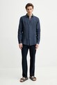 Vlnené nohavice BARENA VENEZIA Camicia Mola PAU5082.494 tmavomodrá SS25