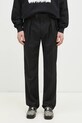 Paul Smith pantaloni de lână drept negru M1R.409Z.P00002