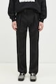 Paul Smith pantaloni de lână lana negru M1R.409Z.P00002