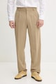 HUGO spodnie tkanina beżowy 50538139
