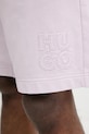 Одяг Бавовняні шорти HUGO 50535288 фіолетовий