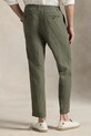 Polo Ralph Lauren spodnie lniane 710940611 zielony AW25