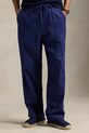 Льняные брюки Polo Ralph Lauren 710958596 тёмно-синий SS25