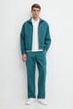 adidas Originals pantaloni de bumbac Firebird Pants KC0688 turcoaz SS25