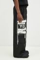 Y-3 pantaloni Sport Uniform Patch Pants negru JN3704