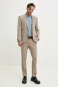 HUGO pantaloni in misto lana 50538334 beige SS25