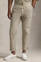 Polo Ralph Lauren pantaloni de bumbac Flat Front 710958589 bej SS25
