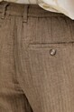 Lindbergh pantaloni din amestec de in verde 30.003020.DK.STONE