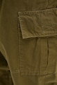 Bavlněné kalhoty Barbour Relaxed Fit Cargo zelená MTR0759