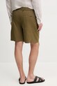 Odzież BOSS szorty lniane 50540694 zielony