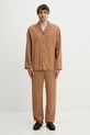 Nanushka pantaloni DEMIS NM25SSPA11675 maro SS25