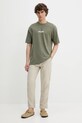 Superdry pantaloni din in M7011318A.S1F bej SS25
